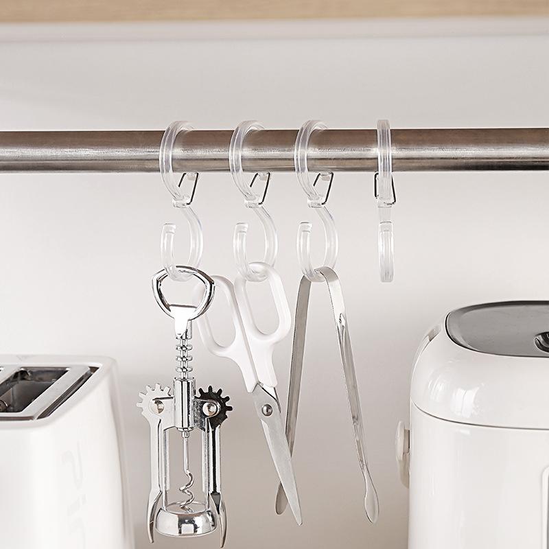 8pcs S Shaped Hook Hanger Hanging Hooks For Kitchen Hanger Railing Hooks Closet Hook Coat Hat Tie Hanging Storage Organizer Hook