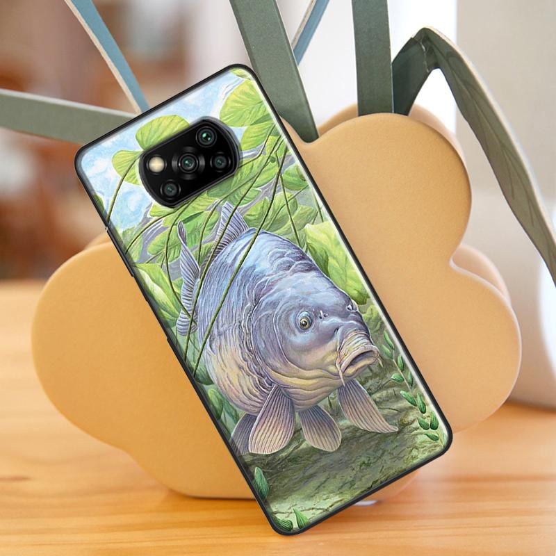 CARP FISH FISHING For Xiaomi Mi 10T 11T Pro Mi 11 Lite Case For POCO M3 Pro M4 F3 X3 GT X3 Pro Phone Shell