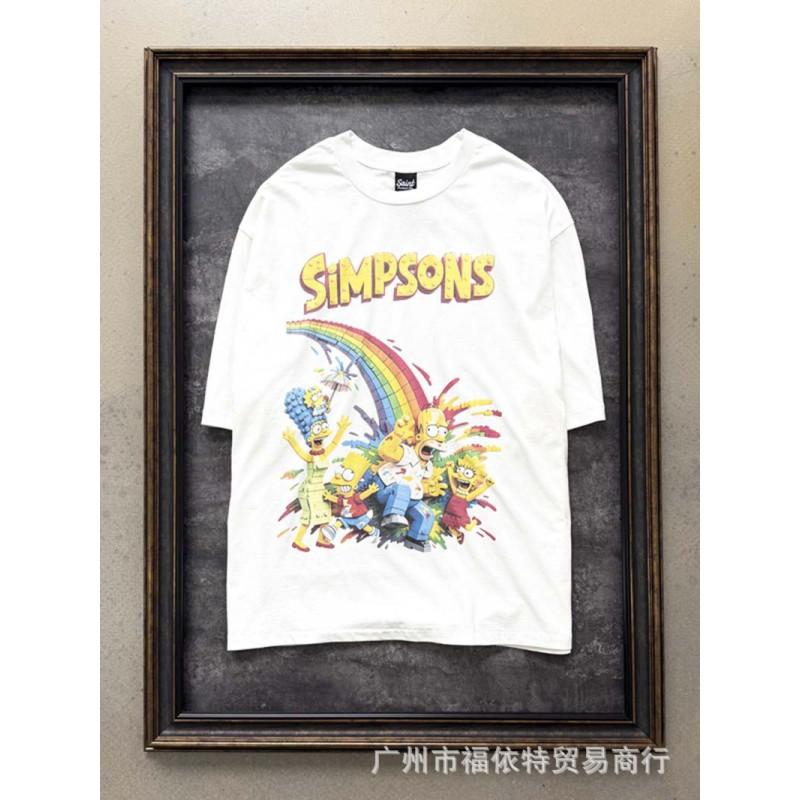 Mens Streetwear Long Sleeve T-Shirt Vintage Graffiti Print Loose Fit Teens
