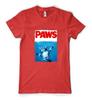 Paws Poster Jaws Shark Swimming Cat Personalised Unisex Kids T Shirt