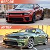 Сегментированный передний сплиттер из углеродного волокна для Dodge Ram SRT 2015-2022