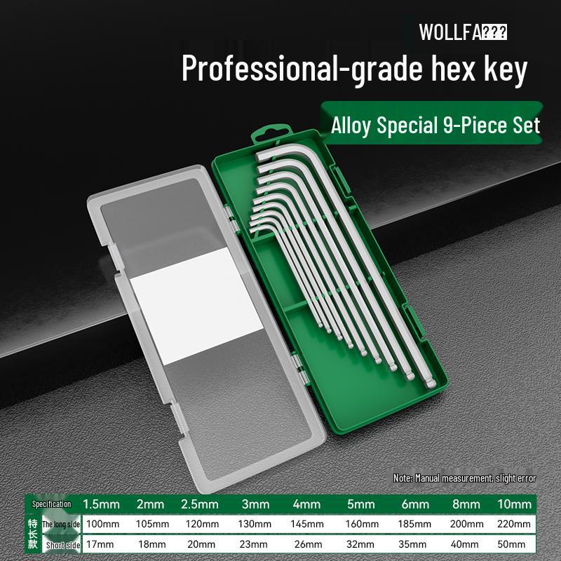 Набор шестигранных отвёрток: Удлиненная 6-точечная рукоятка (H2.5, H3, H6)