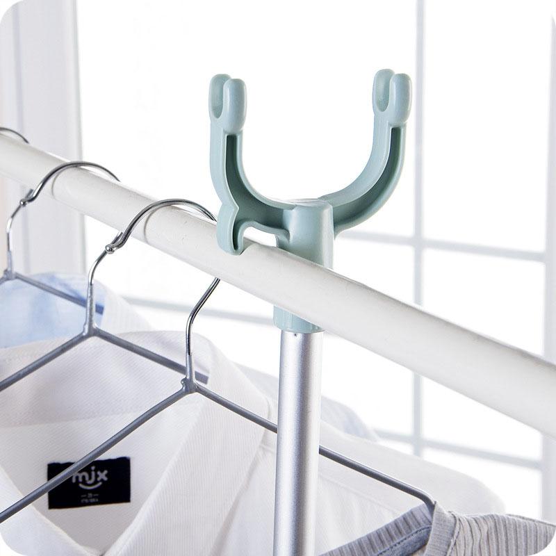 Многофункциональная пластиковая телескопическая штанга для сушки одежды, душевая занавеска, вилка для дома, простая телескопическая штанга для сушки одежды
