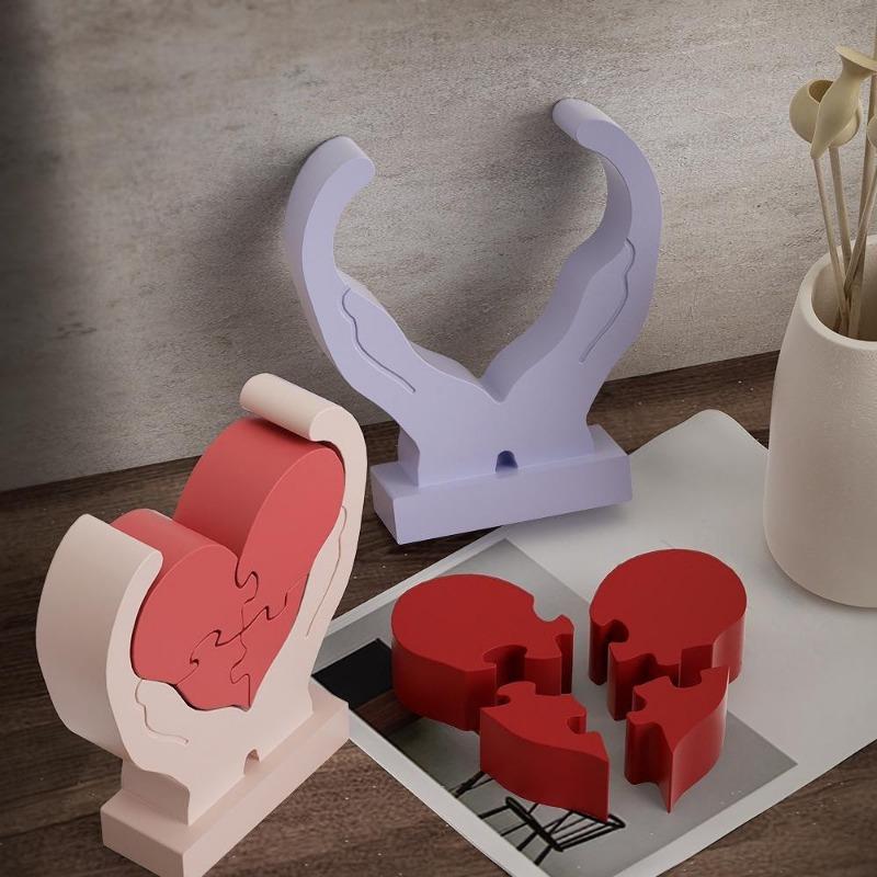 Сделай сам силиконовая форма с эпоксидными руками, держащими сердце