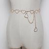Gold Metal Belt Fashion Women's Silver Waist Chain Women's Heart Chain Belt Dress Accessories