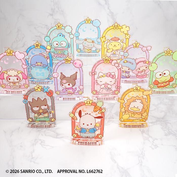 F-Toys Стенд для акриловых аксессуаров Sanrio Characters «Сияющее созвездие» (Полный Полный) - 12 типов, 1 коробка из 12 шт.