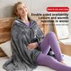 45~65℃ Electric Heated Blanket Warm Shawl Heating Plush Throw Warmer Cape Heating Lap Blanket