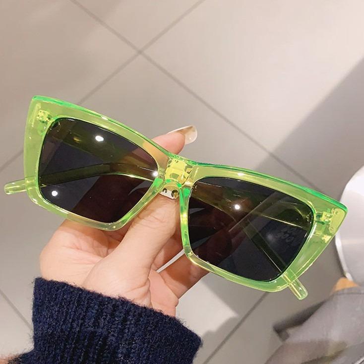 Модные солнцезащитные очки «кошачий глаз» женские ретро квадратные стеклянные солнцезащитные очки женские очки леди очки