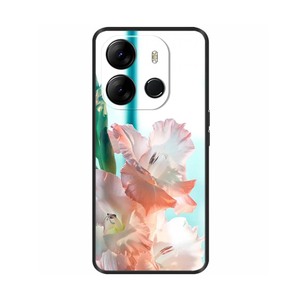 Для чехла Spark Go 2023 Мягкий черный силиконовый бампер-крышка Для Tecno Spark Go 2023 BF7n Чехол Capa Защитный чехол для мобильного телефона Etui