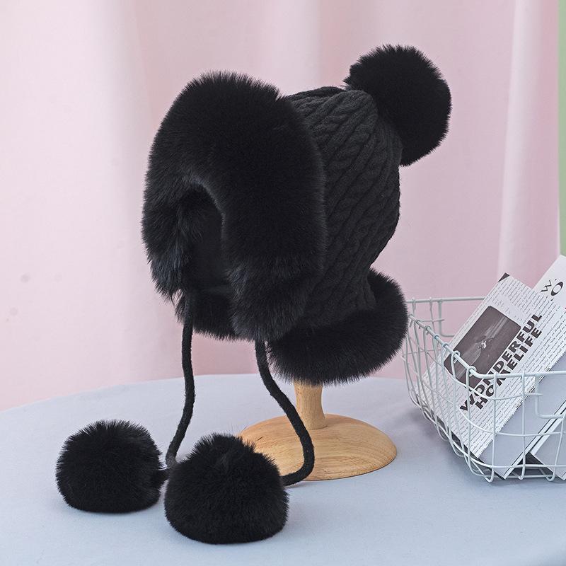 Хозяин-лавандовая шапка зимой плюс бархатные утолщенные осенние и зимние холодостойкие и теплые женские модные новые циклические шапки