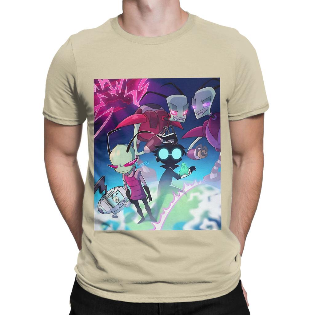 iInvader zZim purple Graphic 100 Cotton TShirt iinvader zzim Tops Tees For Unisex