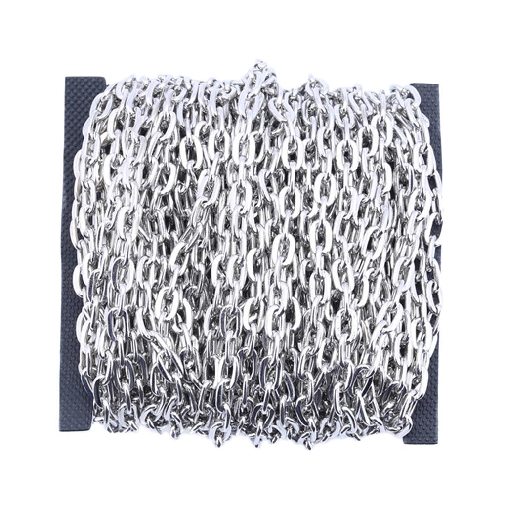 1 рулон железных крестообразных цепей, кабельное звено для изготовления ювелирных изделий своими руками, золотого цвета