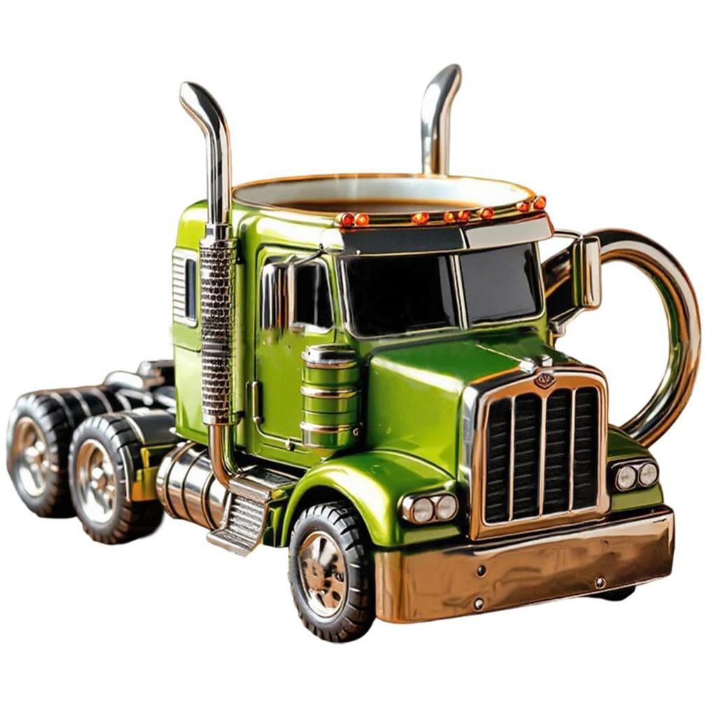 Realistic Truck Shaped Mug With Durable Resin Material Perfect For Truck Enthusiasts And Outdoor Sports Lovers
