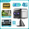 OKAM PRO WIFI MINI Двухобъективная HD 10 МП 6-кратный зум 4G SIM-камера с двусторонней связью, ночным видением, PIR-датчиком движения, водонепроницаемая камера безопасности