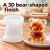 Flexible Silicone 3D Bear Ice Mold for Decorative Cold Drinks