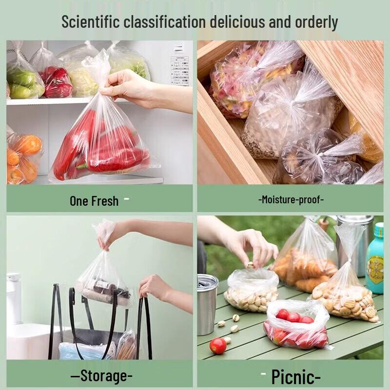 CHAHUA Disposable Flat-Mouth Food Storage Bags