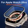 Tempered Glass For Apple Watch Ultra 49 Mm Screen Protector Metal Bumper Accessories Anti-Scratch HD Full Film iWatch Ultra 49mm