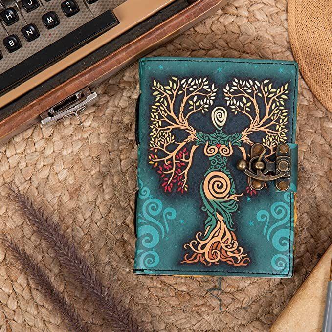 Кожаный винтажный блокнот 7 x 5 дюймов