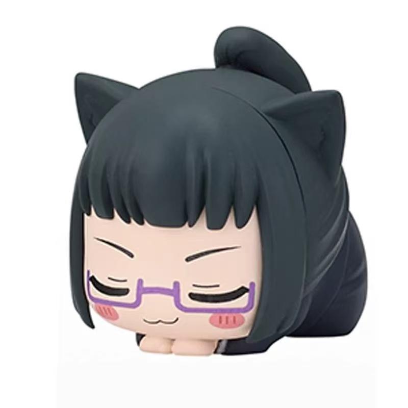 6 см Аниме Фигурка Jujutsu Kaisen Итадори Юдзи Сатору Годзё Спящий Кот ПВХ Q Версия лежа 4 шт./Набор Модели Игрушки Подарок Коллекция