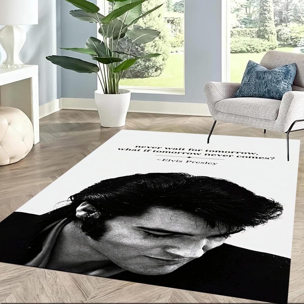 Elvis Area Rug Suitable For Playrooms Hallway Balcony Entryway Antislip Rug Office Home Decor Perfect Gift For Friends Family