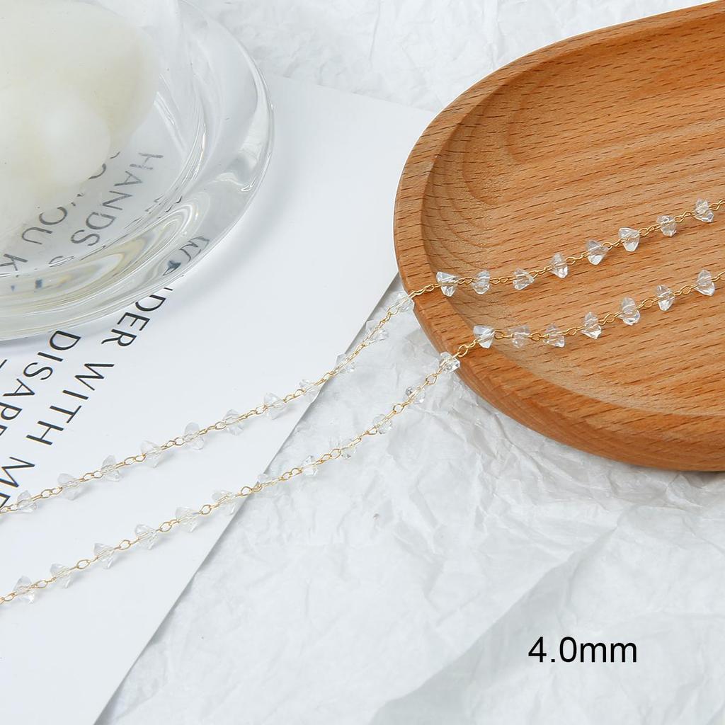 50 см/пакет, латунная медная цепочка, хрустальные бусины, подвески, цепочка для DIY, ожерелье, браслет, аксессуары для изготовления ювелирных изделий, принадлежности ручной работы