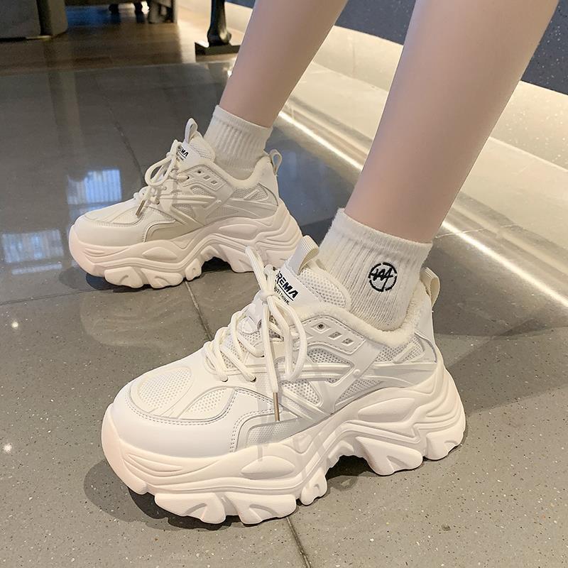 Versatile Fried Street Dad Shoes for Women 2025 Autumn New Ins Trendy Thick-soled Breathable Heightening Niche Sports Korean Version Shoes