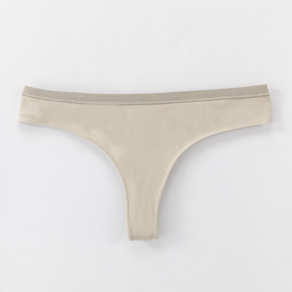 Женское нижнее белье из хлопка, молодежные сексуальные стринги, невидимые бикини