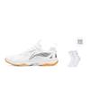 Li Ning Ace V Амортизация Нескользящие Износостойкие Дышащие Средняя Высота Бадминтонные Кроссовки Унисекс Белые AYTT001-5