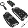 Чехол для брелока для ключей для Chevy Silverado GMC Sierra 1500 2500HD 3500HD (–2025), Чехол для ключей с 5 кнопками и брелоком, Тяжелый металлический протектор из цинкового сплава