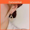 Trendy Copper Earrings With Water Drop Design And Opulent 14k Gold Plating For Stylish Women