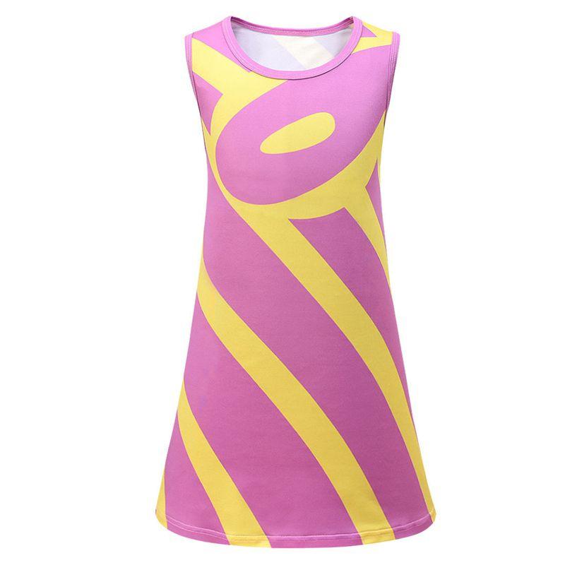 Trolls Poppy Cosplay Costume For Girls With Comfortable Soft Fabric And Vibrant Pink Color