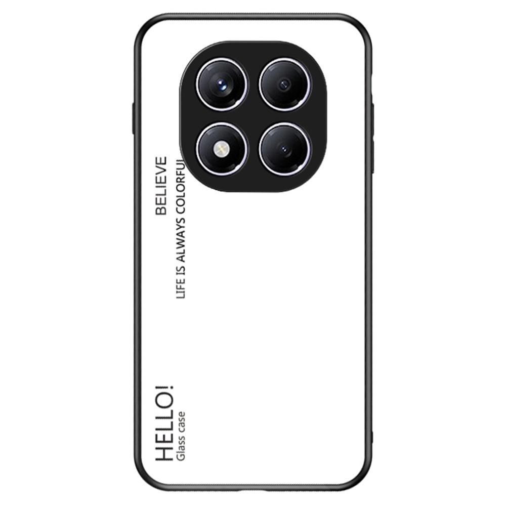 For Xiaomi Redmi Note 14 Pro 4G Case Anti-Scratch Tempered Glass+PC+TPU Phone Cover