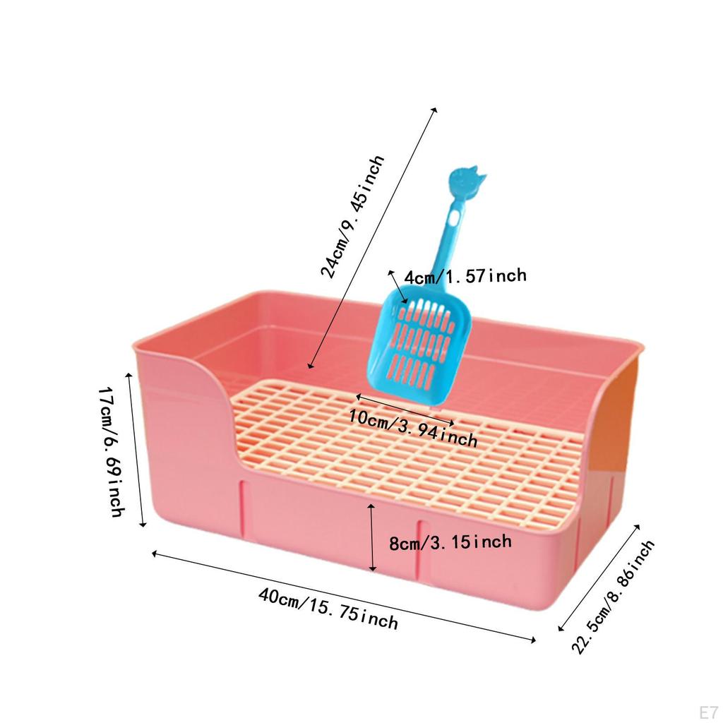 Лоток для туалета для домашних кроликов и мелких животных с поддоном для мочи