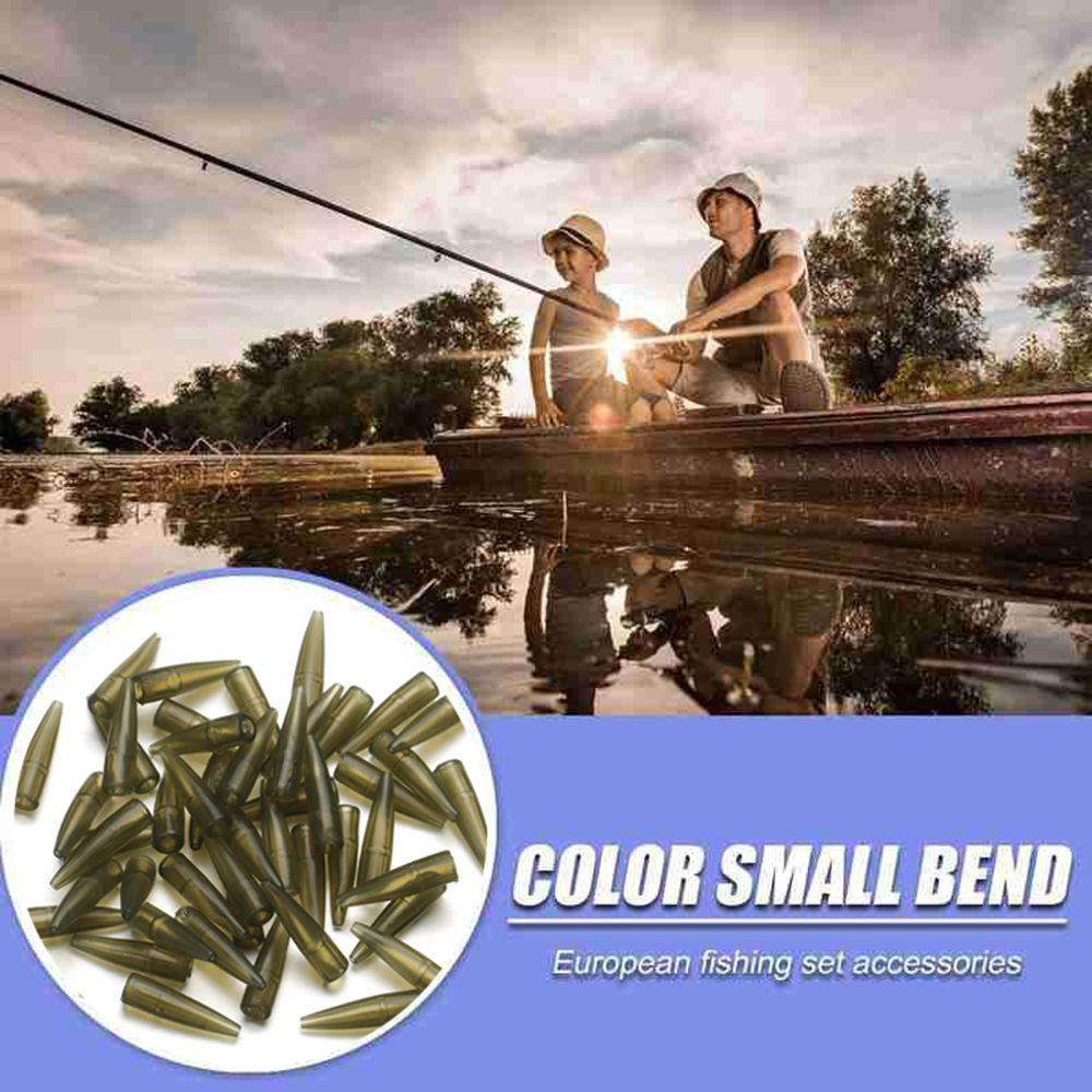 Rubber Anti Tangle Sleeve Tail Rubber Cone Connect with Fishing Hook Micro Carp Fishing Accessories