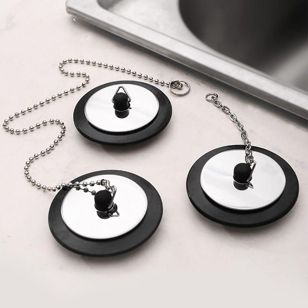 1 шт. Универсальный слив для ванны с цепочкой, заглушка для ванны, прочная пробка для ванны, аксессуары для ванны