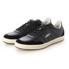 Mobus Men's Leather Sneakers, Genuine Leather, Clear Sole, Sports, Casual, Walking Shoes, Current Model, KLEMENS (Black, Size 27.0 Cm)