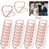 10/20pcs Metal Place Card Holders Wedding Table Number Name Sign Birthday Party Decoration Supplies Heart Shape Photo Clip Stand