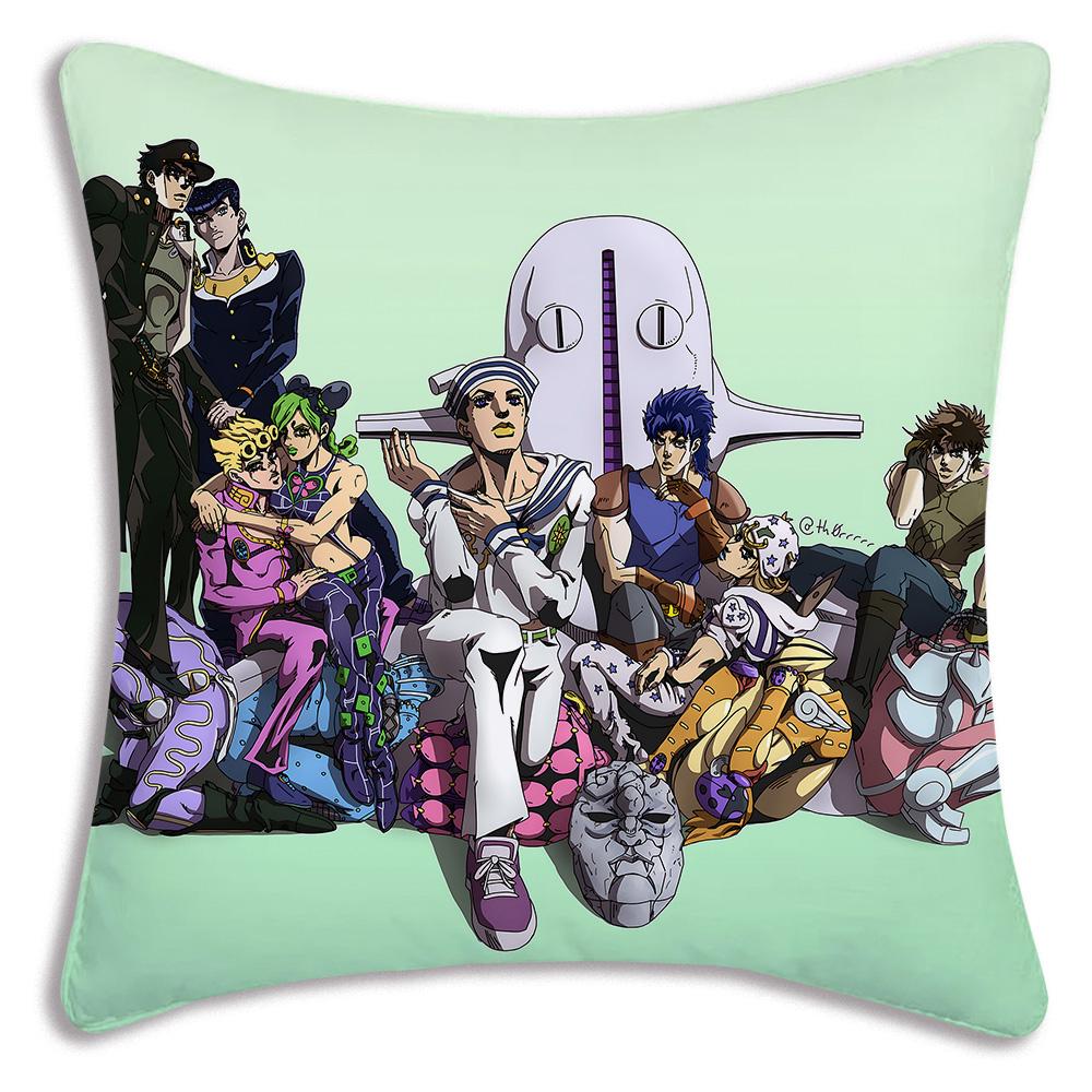 Милые наволочки JoJo's Bizarre A-Adventure Мультяшные Декоративные для Дивана Дома Двусторонняя Печать Короткий Плюш Милая Наволочка