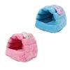 Winter Warm Hamster Bed Mini House Hut Winter Cozy Small Pet Animals Bed Habitats for Rat Chinchilla Mini Hedgehogs Hamster
