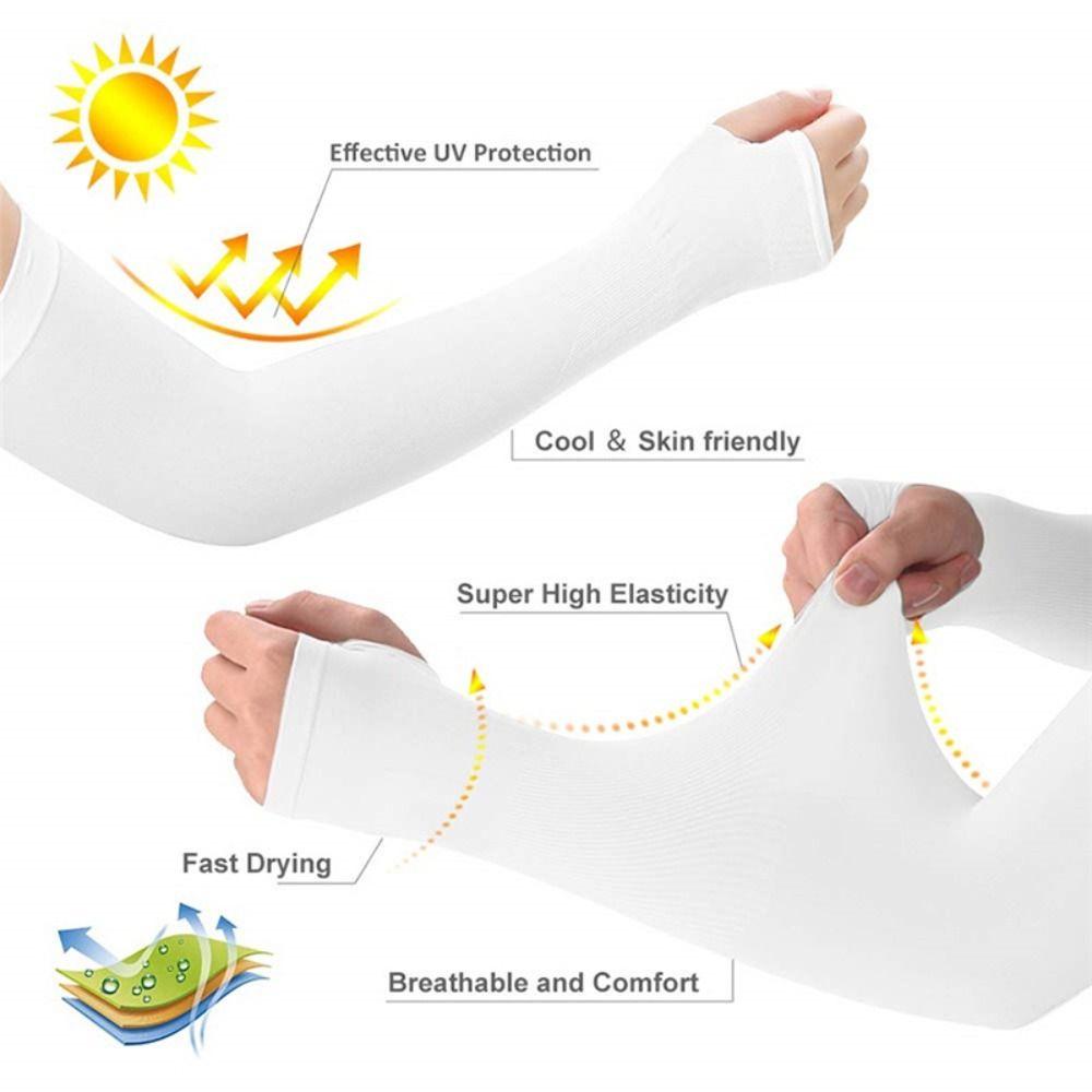 Ice Silk Cool Hand Sleeves Summer Arm Sleeve New Long Sleeves Women Men