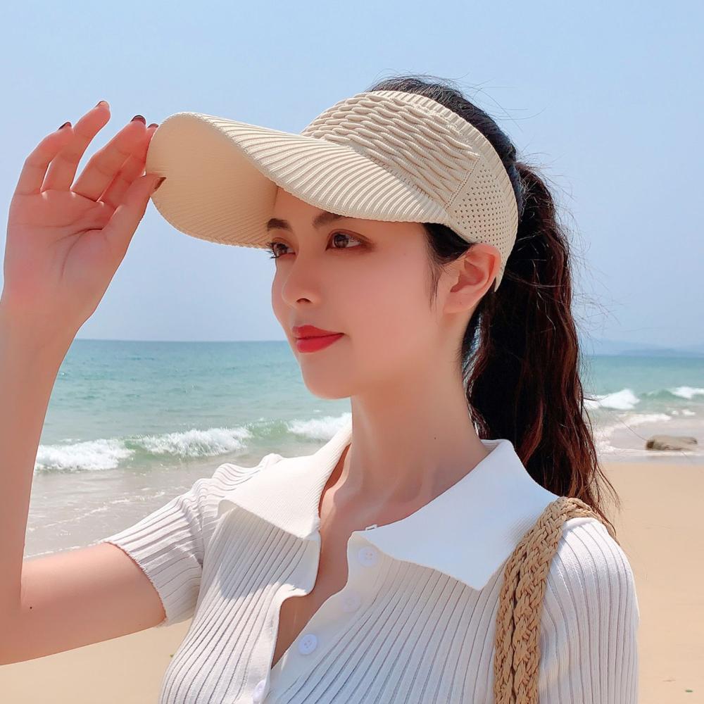 Sports Summer Women Travel Beach Empty Top Hat Visor Cap Sun Hat Baseball Hat