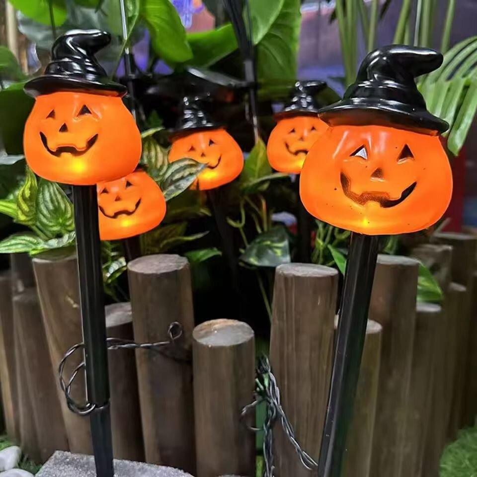 Xiaomi 5 Pack Solar Halloween LED Garden Light Outdoor Lawn Decoration Lamp Waterproof Ground Plug Light For Yard Walkway Party Festive