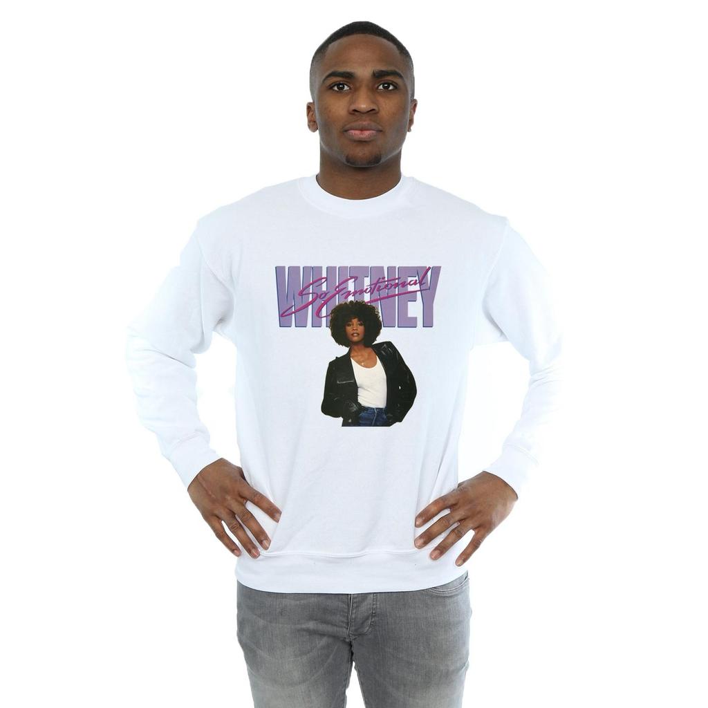Whitney Houston Mens So Emotional Album Cover Sweatshirt
