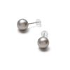Серьги с жемчугом Цвет жемчуга Pt900 4 цвета на выбор Жемчуг 8 мм Пепельно-серый Серебряный Гарантия 3 года
