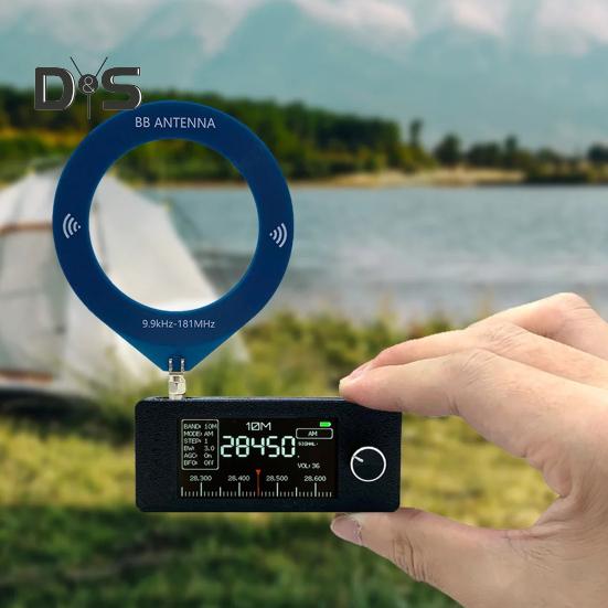 0,5-108 МГц портативный мини-радио перезаряжаемый карманный размер 1,9-дюймовый IPS экран вседиапазонный радиоприемник HF/SW/MW/VHF радио