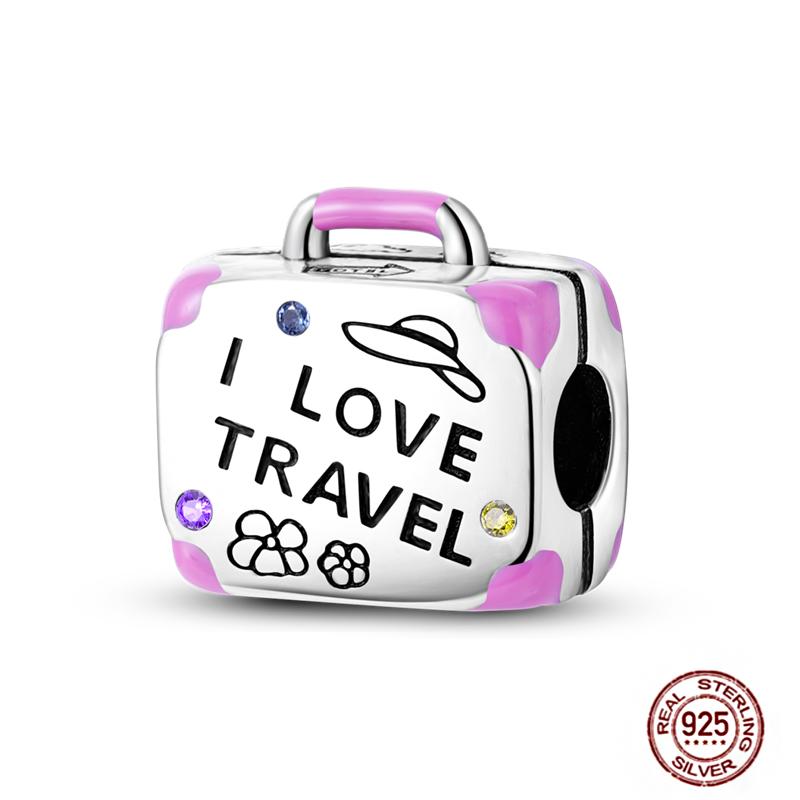 Ежедневные статьи Медные розовые парфюмерные шармы Камера Гантель Смарт-часы Бусины Подходят для оригинальных браслетов DIY Ювелирный подарок