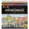 Professional Coloured Pencils 50 Colours, Set of Soft Coloured Pencils