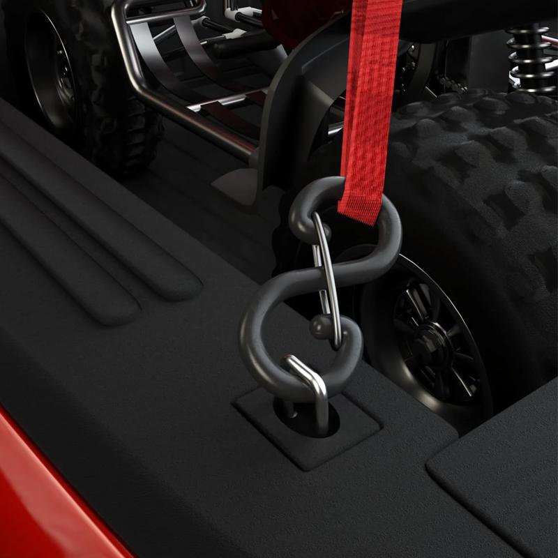 Крепежный анкерный крюк для крепления груза для Ford F-150 2015-2023 F250 F350 Super Duty 17-23 Выдвижной крюк-кольцо для боковой стенки кузова грузовика, зажим-анкер