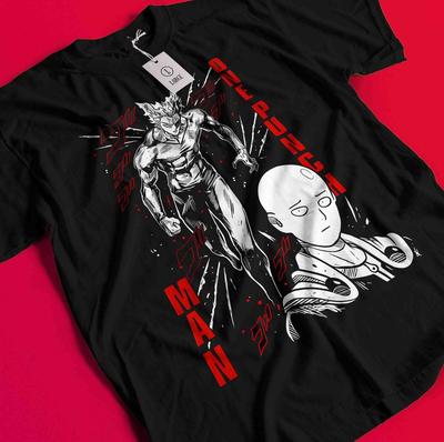 Футболка One Punch Man Футболка с Сайтамой Футболка с Гароу Фубуки Генос Аниме Манга OK Футболка BB793