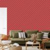 Christmas Stripes Wallpaper Red and Coral, Red Background 50x1000